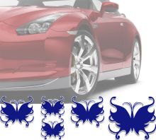 Schmetterling-Autoaufkleber-Anna